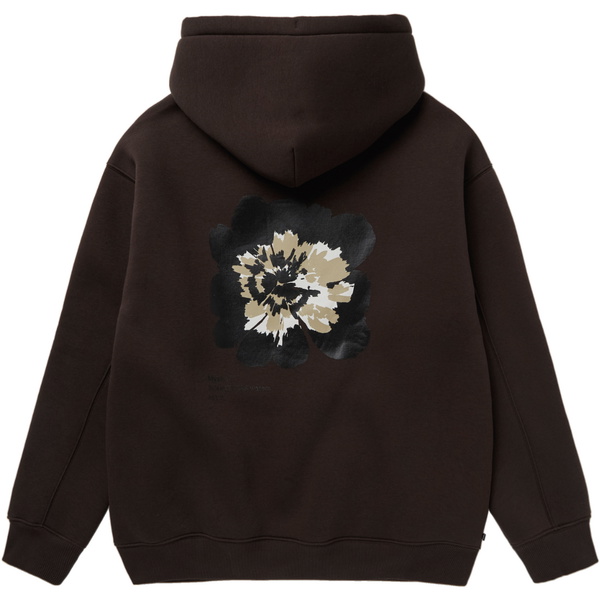 2025 Mystic Mens Heartsease Hood Sweat 35104.260115 - Dark Brown